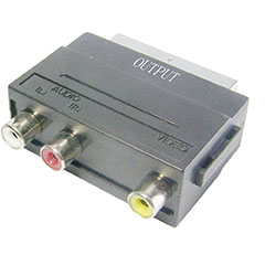 SH10-3608 SCART Adapter, SCART Plug to 3 RCA Output