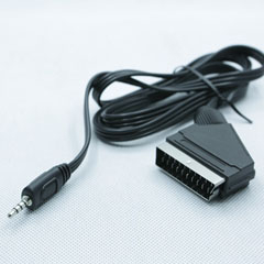 SH10-007 SCART CABLE, SCART TO 3.5MM/4-POLE
