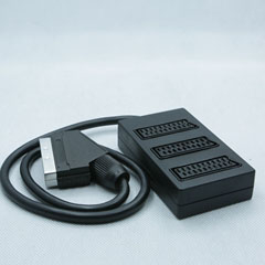 SH10-3631 SCART SPLITTER/SCART PLUG TO 3*SCART SOCKETS WITH CABLE MINI TYPE